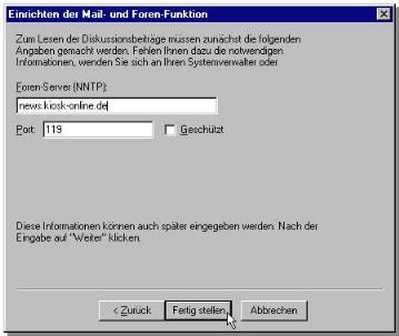 Forenserver einrichten